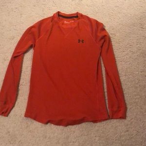 Orange mens small underarmour waffle tee. Only worn once.